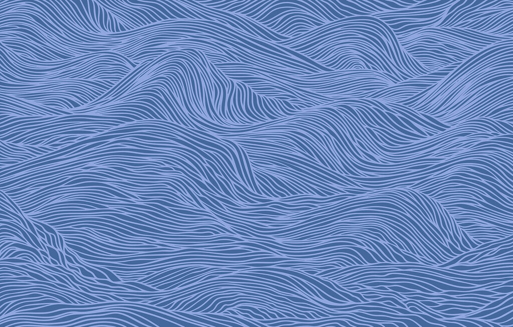 Padrão ondulado azul e branco Padrão ondulado azul e branco