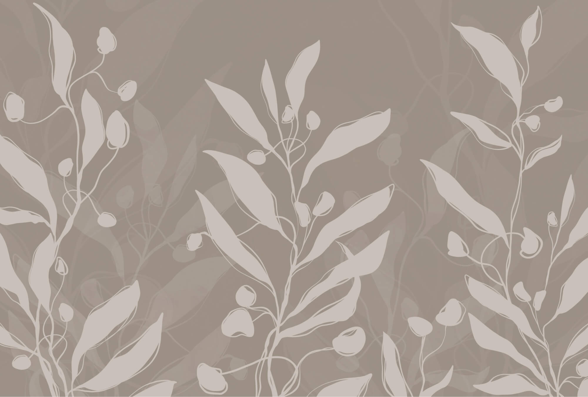 Soft botanical design on a neutral backdrop Soft botanical design on a neutral backdrop