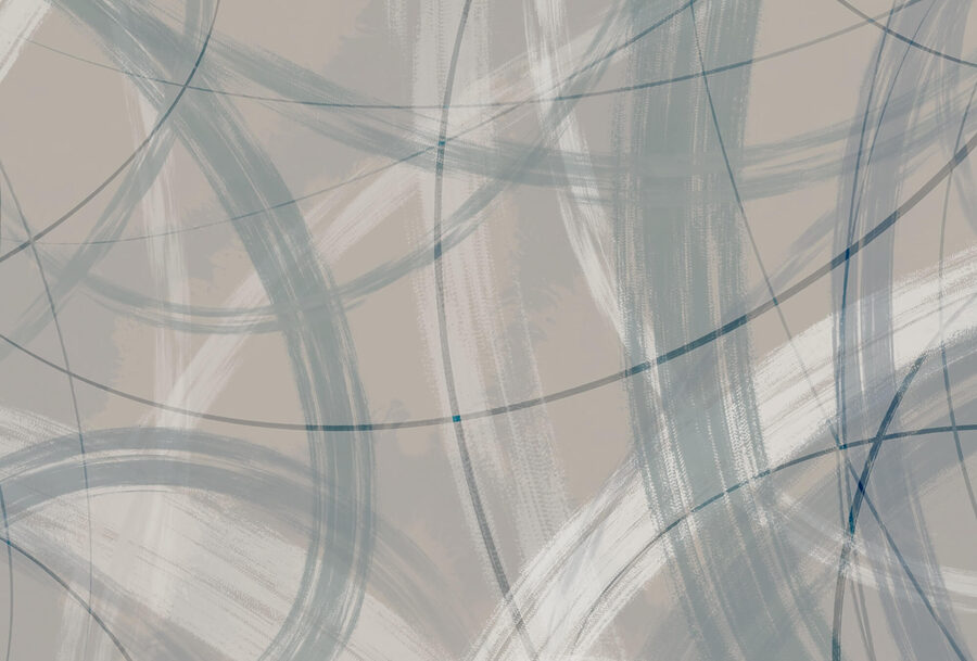 Fundo cinzento e branco com círculos e linhas
