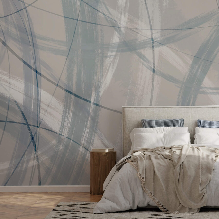 Fundo cinzento e branco com círculos e linhas