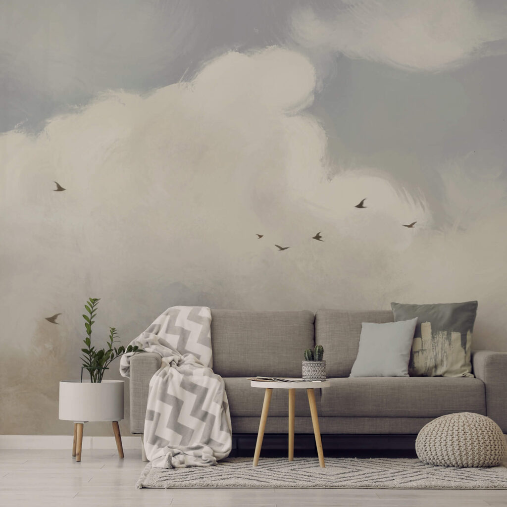 Pássaros a voar pássaros no céu