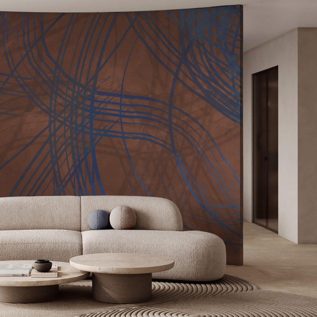 Fundo castanho e azul com linhas Fundo castanho e azul com linhas