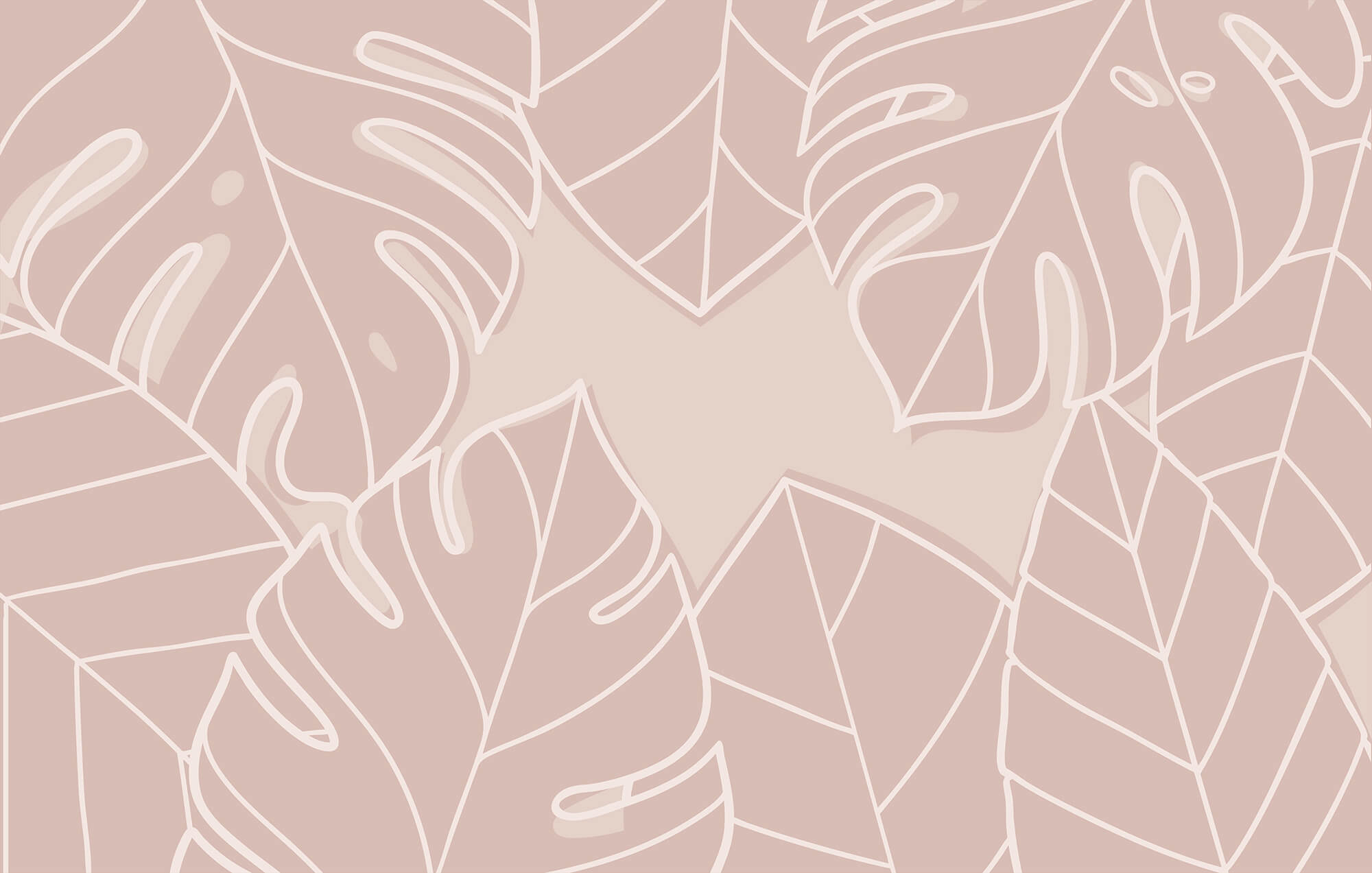Pink and white leaf pattern Pink and white leaf pattern