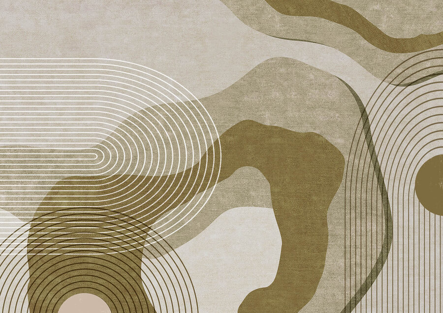Curvas e linhas abstractas em harmonia