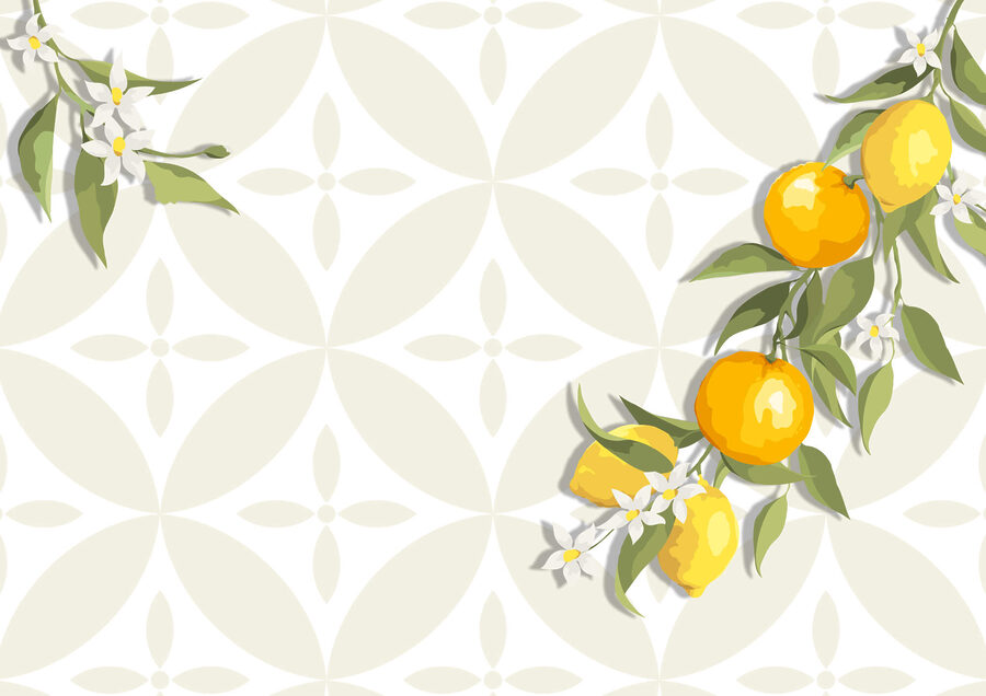 Fruto amarelo num ramo