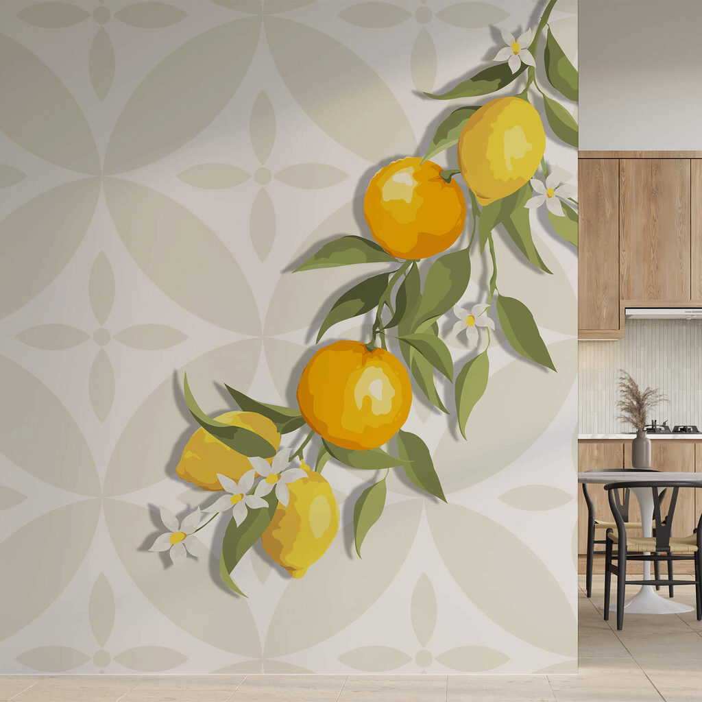 Fruto amarelo num ramo