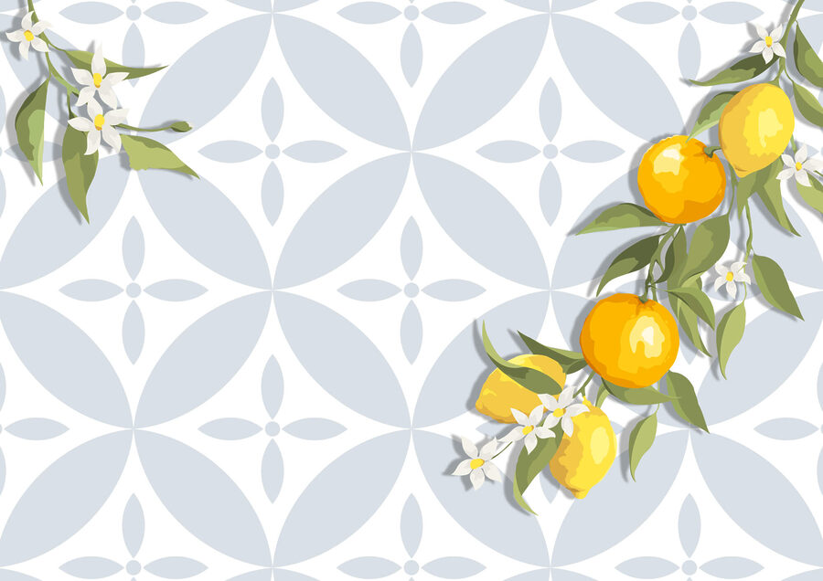 Fruto amarelo num ramo