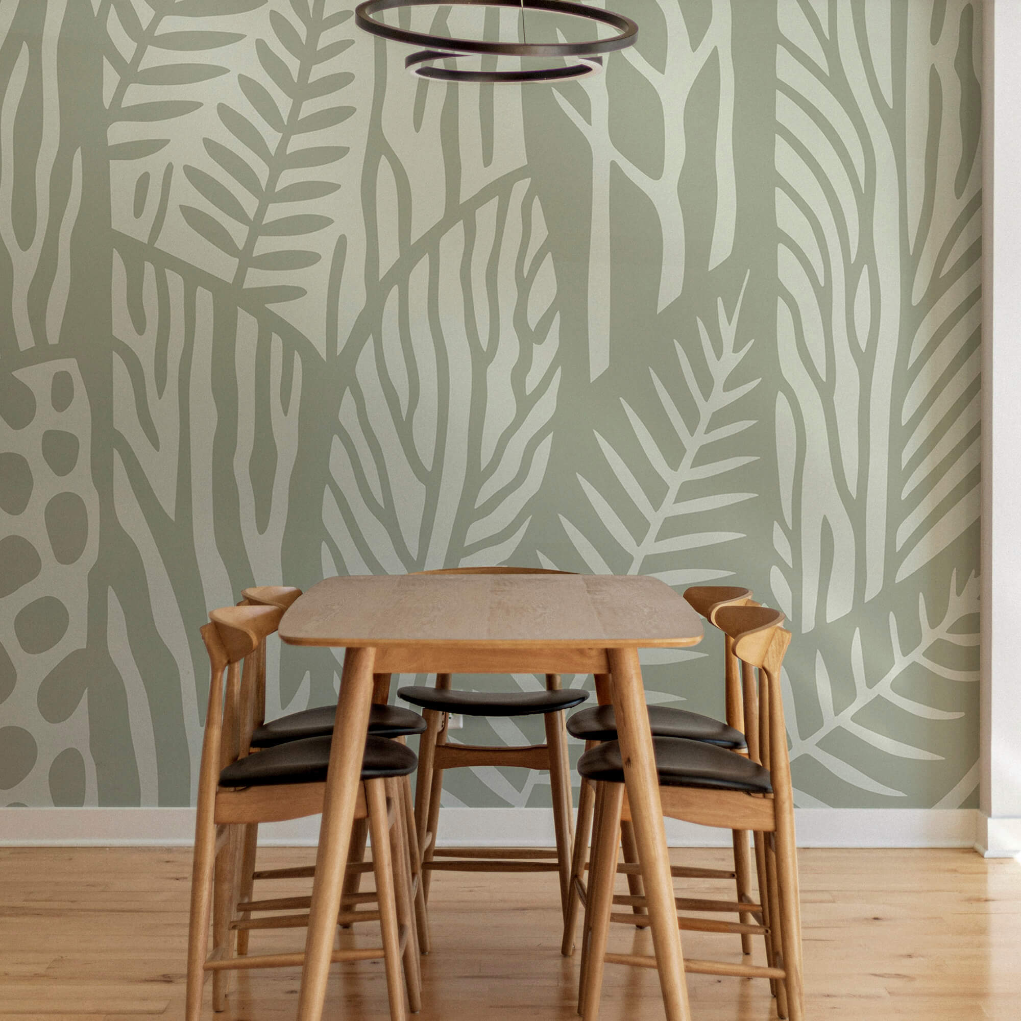 Padrão de folhas e ramos