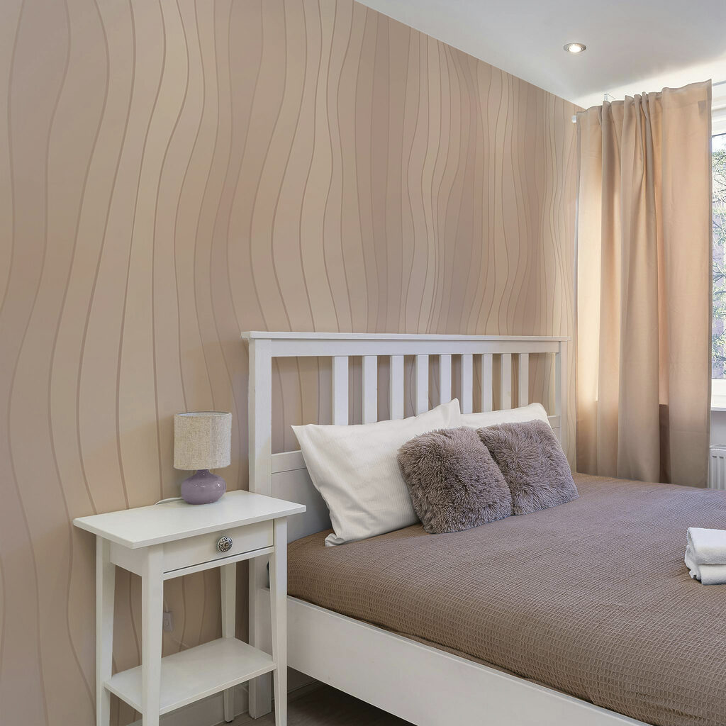 Curvas suaves e fluidas em tons suaves