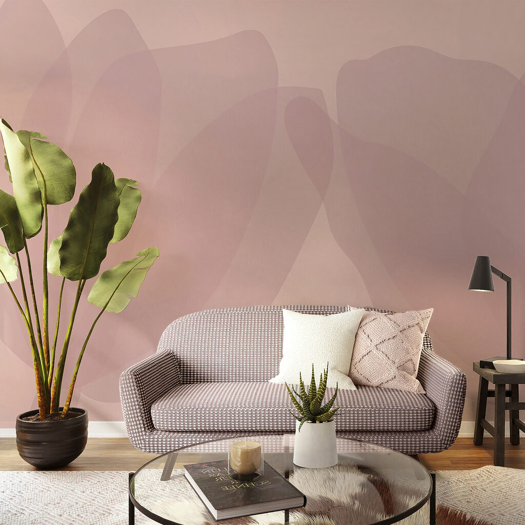 Fundo cor-de-rosa e branco