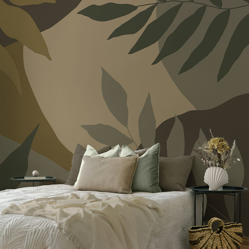 Imagem camuflada de folhas