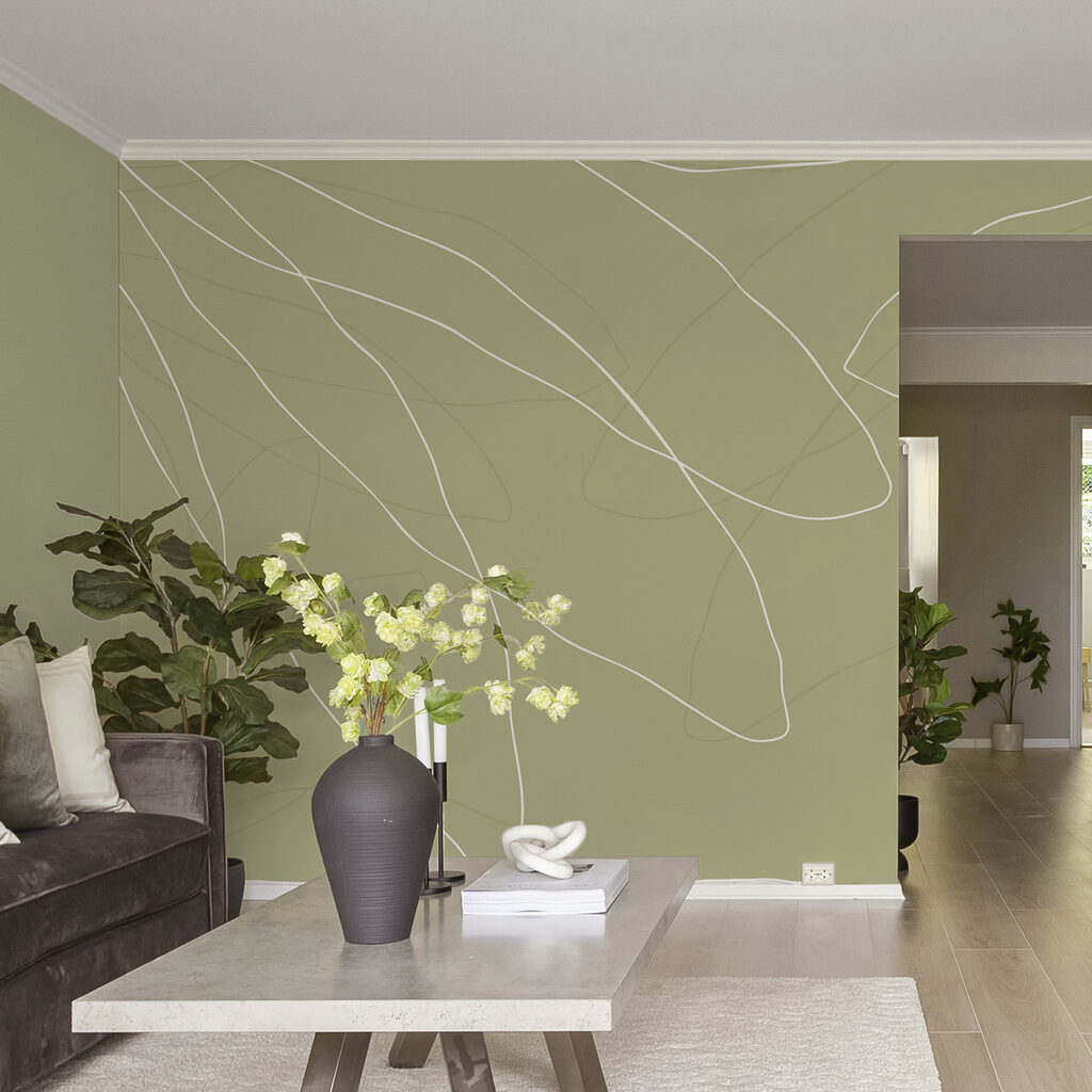 Fundo verde com linhas brancas