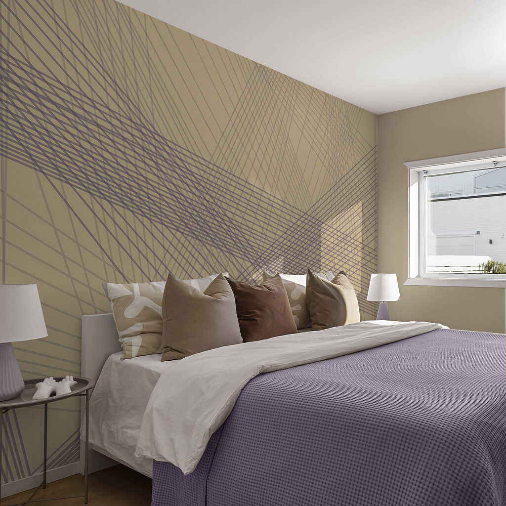 Linhas abstractas em cores suaves