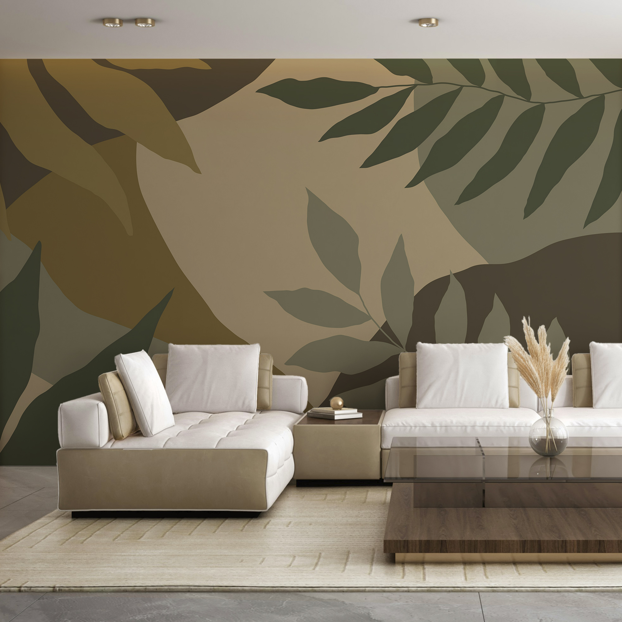 Imagem camuflada de folhas