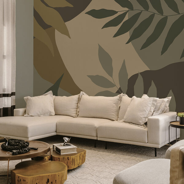 Imagem camuflada de folhas