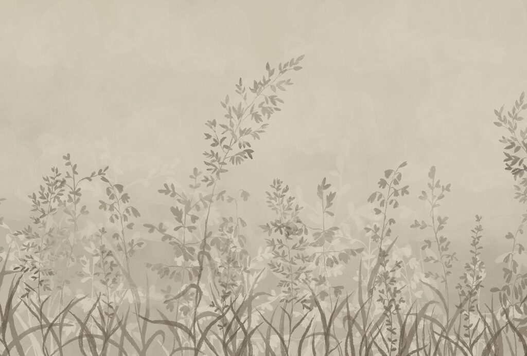 Soft foliage in muted tones