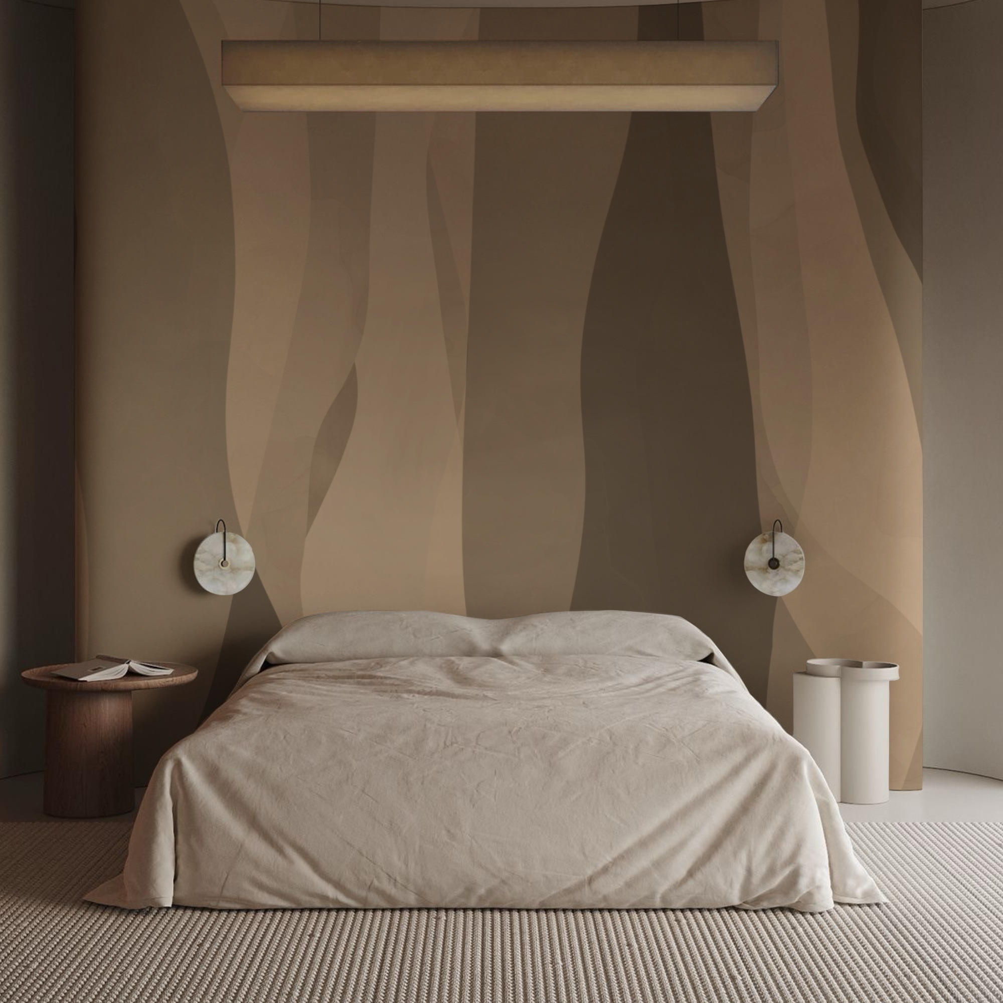 -#8211; Camadas abstractas de tons de terra