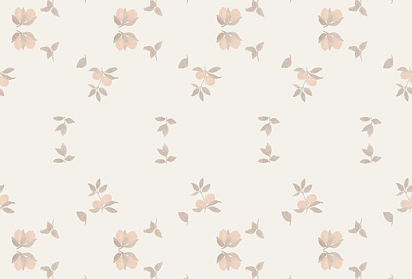 Padrão de folhas e flores Padrão de folhas e flores
