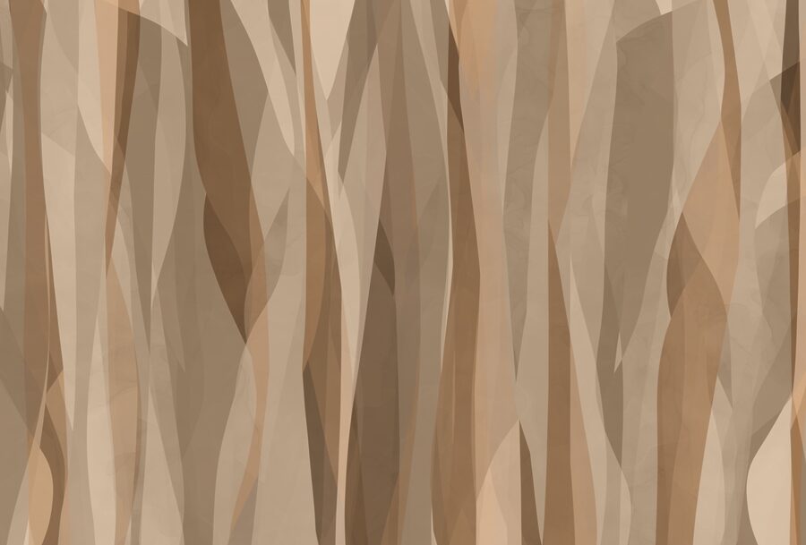 Papel de parede Tons naturais em formas dinâmicas. - Image 4