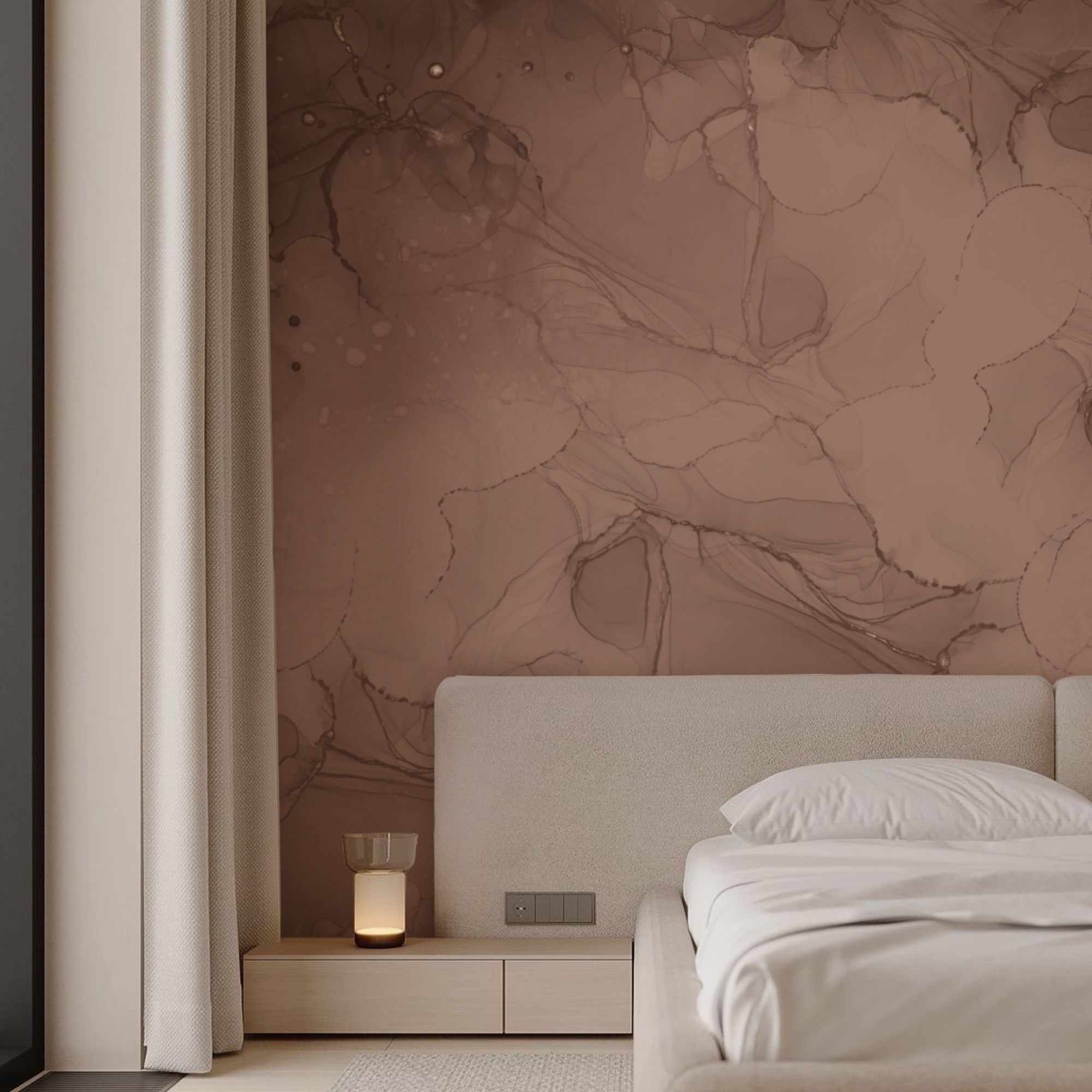 Tons quentes fluidos em padrões abstractos