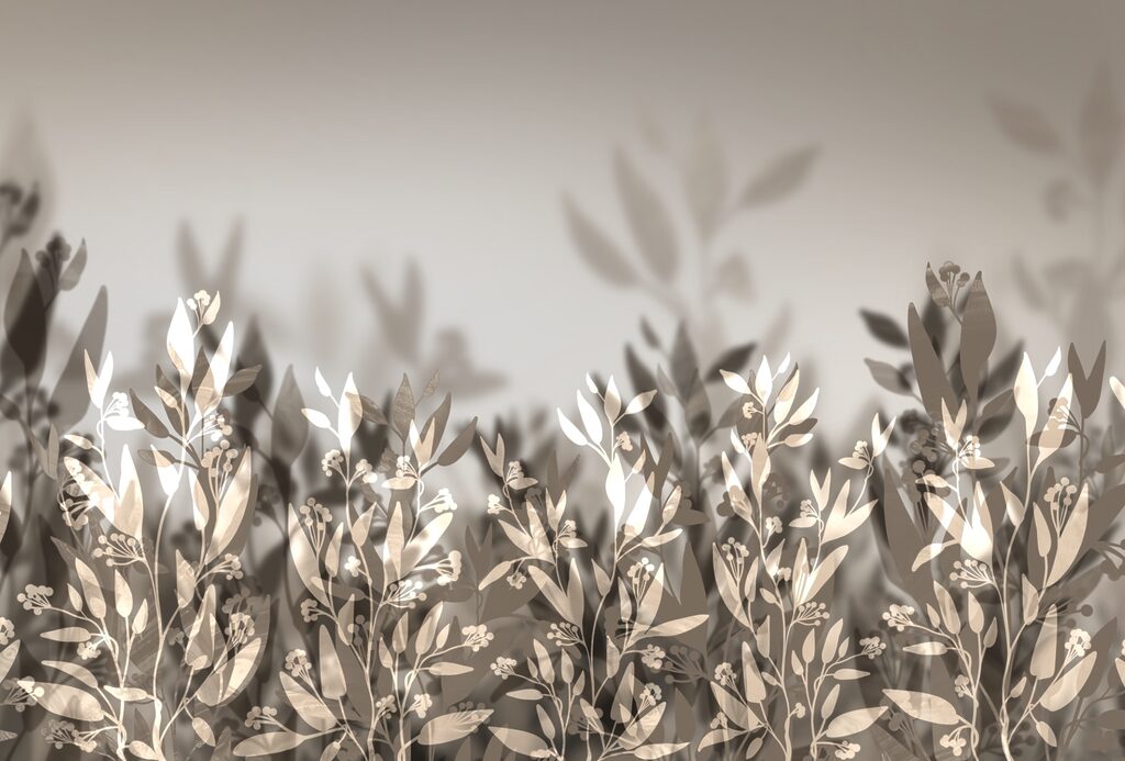 Gentle leaves in soft shadows Gentle leaves in soft shadows