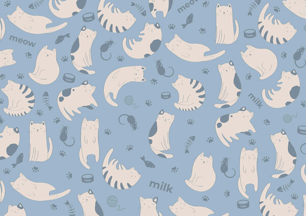 Padrão de gatos e gatinhos t00172p 600x424 - Padrão de gatos e gatinhos