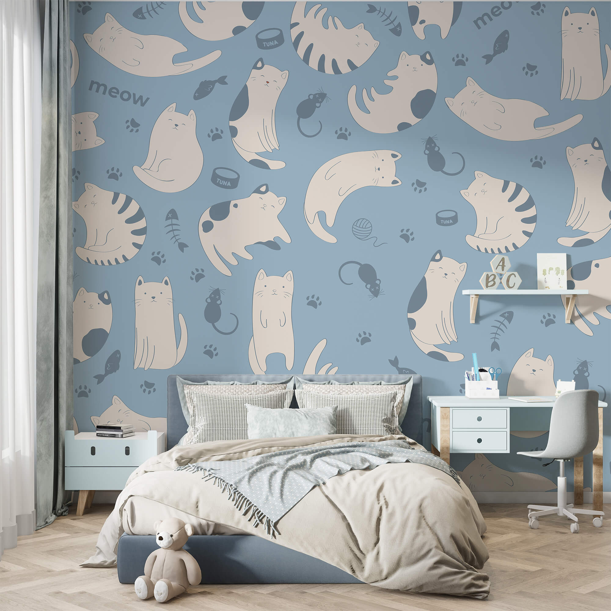 Padrão de gatos e gatinhos