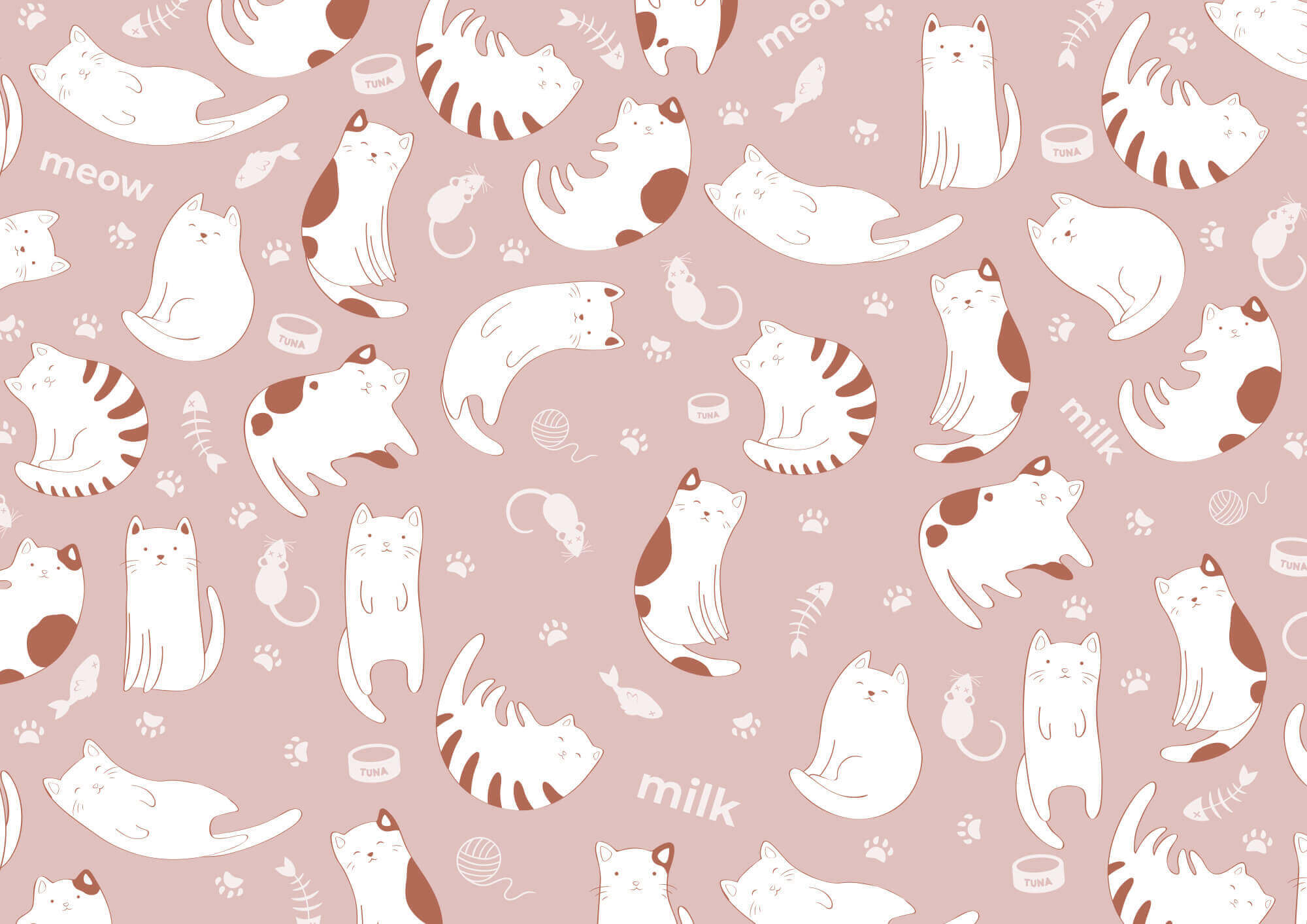 Pattern of cats and mice Pattern of cats and mice