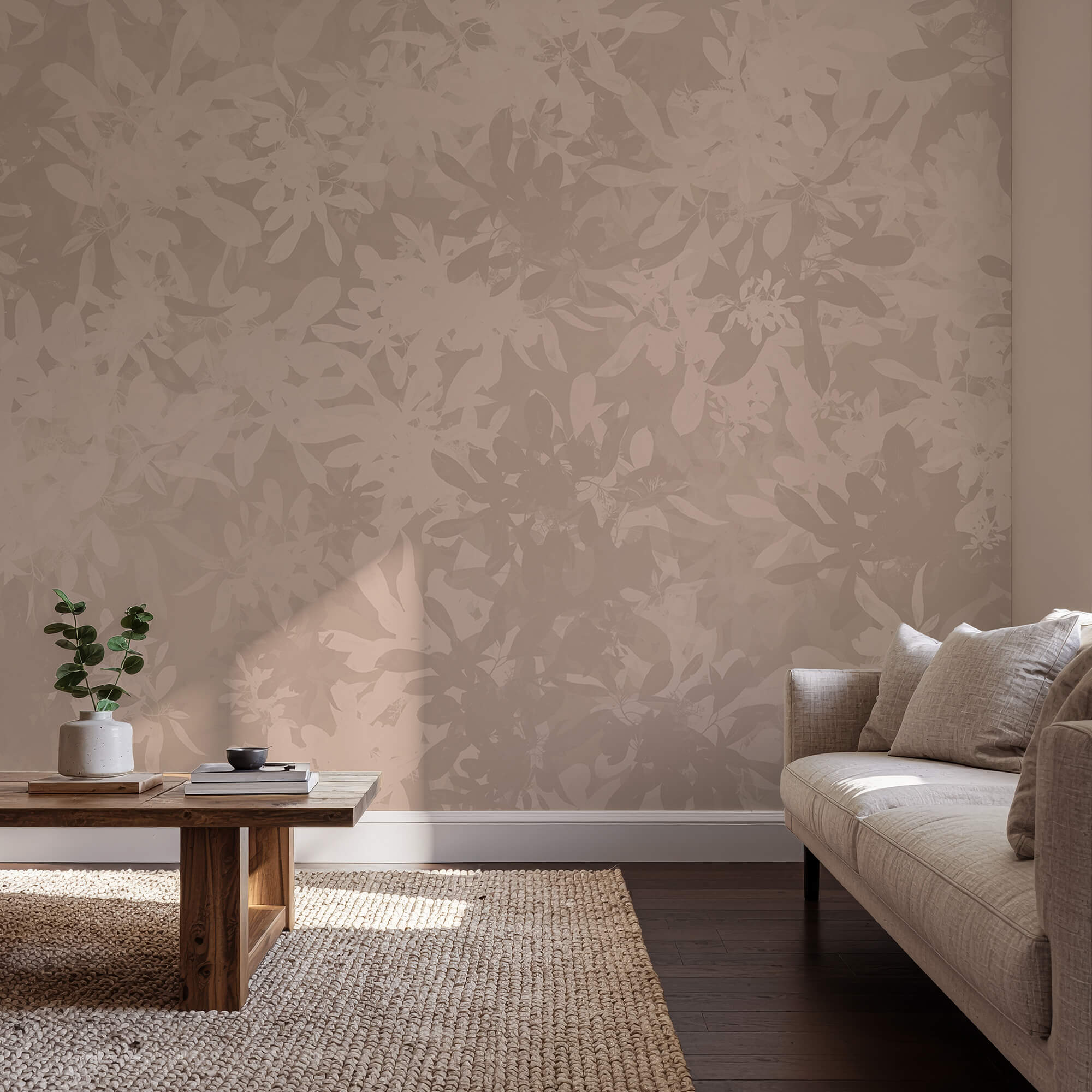 Padrões florais suaves em tons suaves