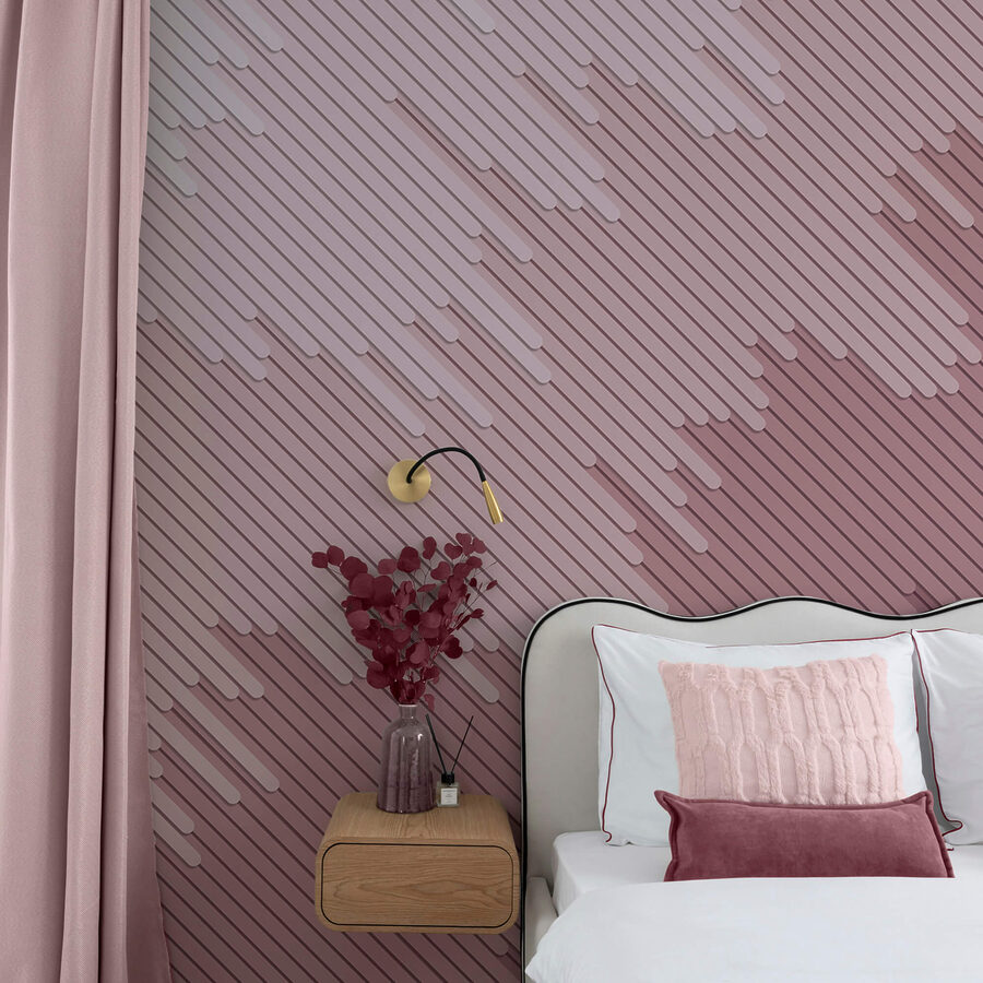 Murais de parede Fundo cor-de-rosa e branco
