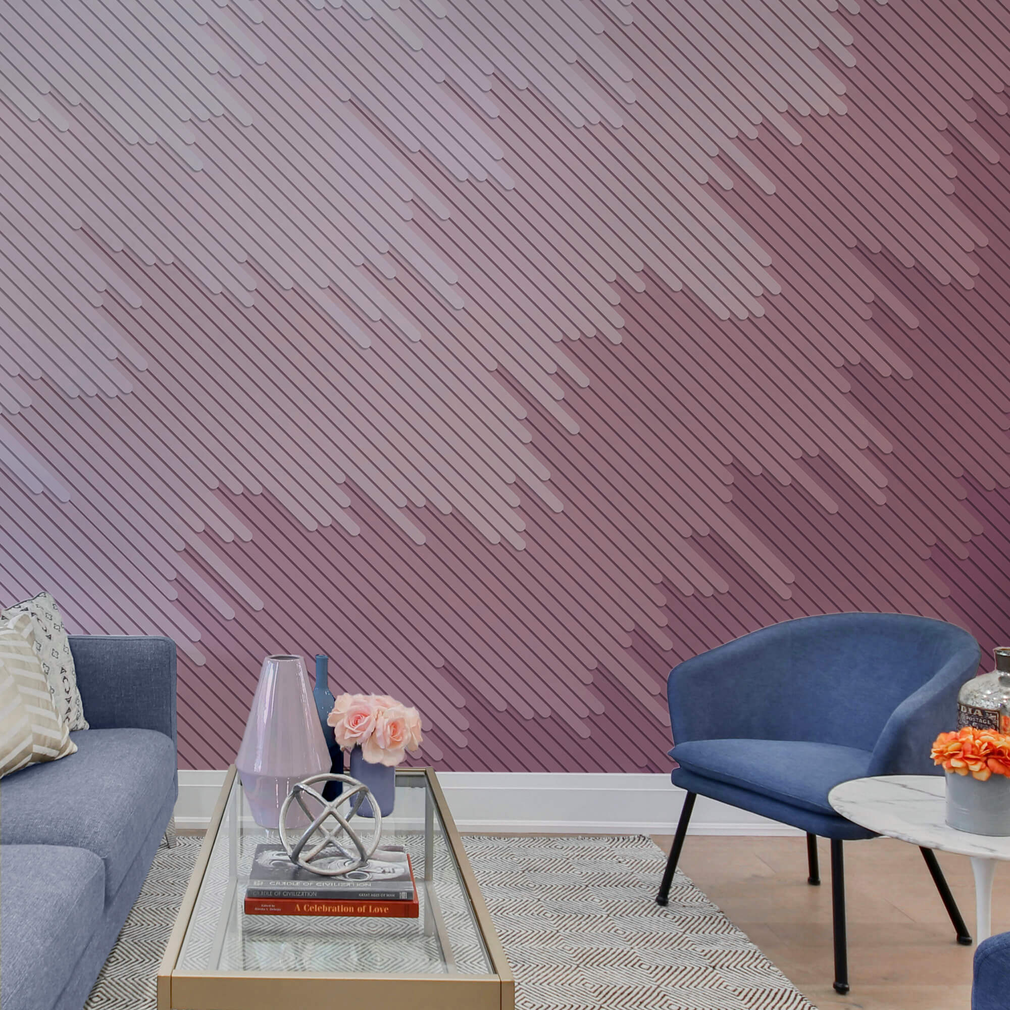 Fundo cor-de-rosa e branco