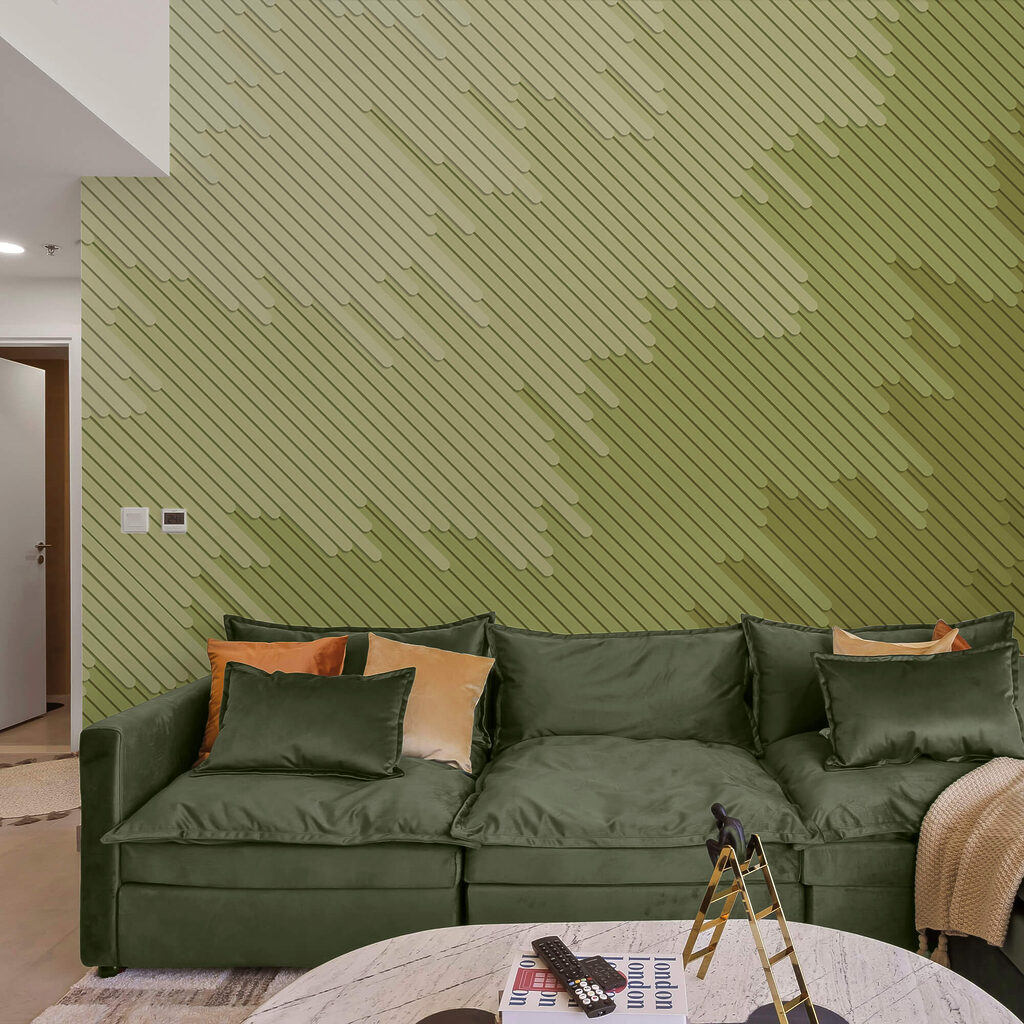 Tons suaves e linhas suaves entrelaçam-se