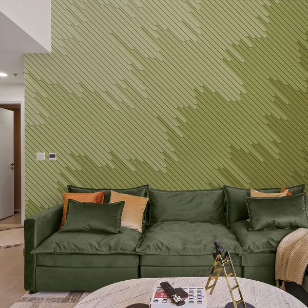 Murais de parede Tons suaves e linhas suaves entrelaçam-se. Murais de parede Tons suaves e linhas suaves entrelaçam-se.
