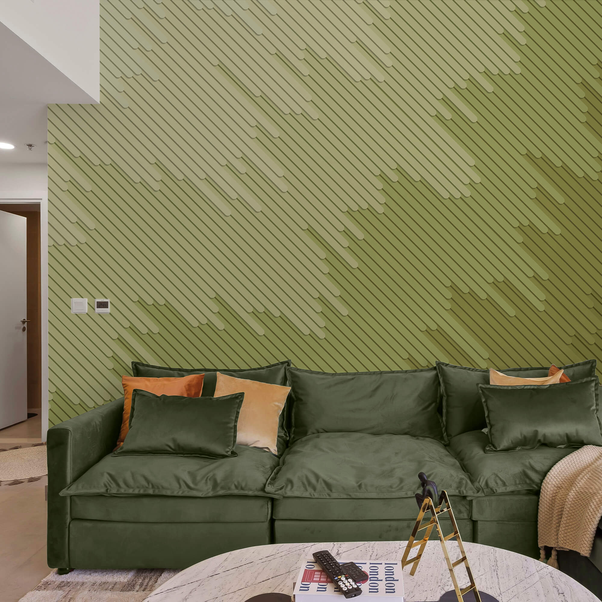 Tons suaves e linhas suaves entrelaçam-se