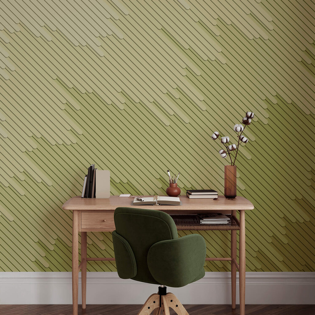 Tons suaves e linhas suaves entrelaçam-se