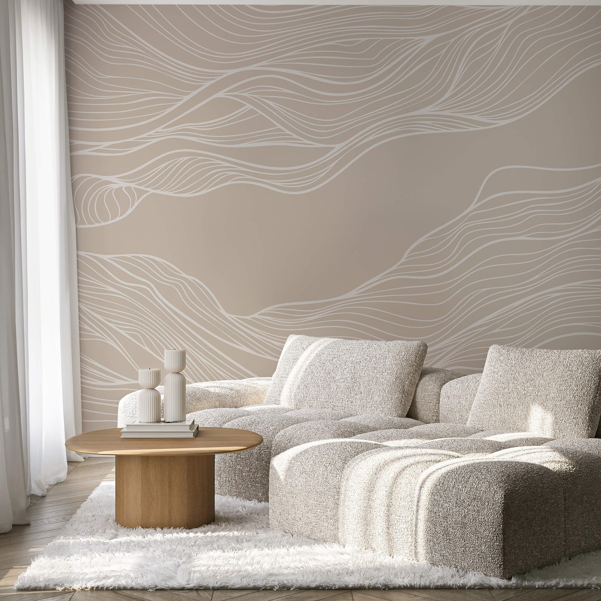 Linhas brancas sobre um fundo castanho Linhas brancas sobre um fundo castanho