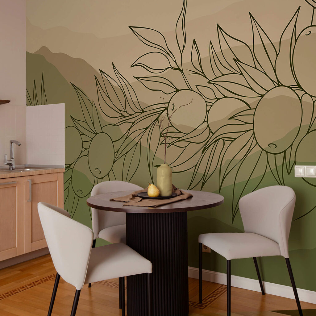 Desenho de um fruto num ramo Desenho de um fruto num ramo