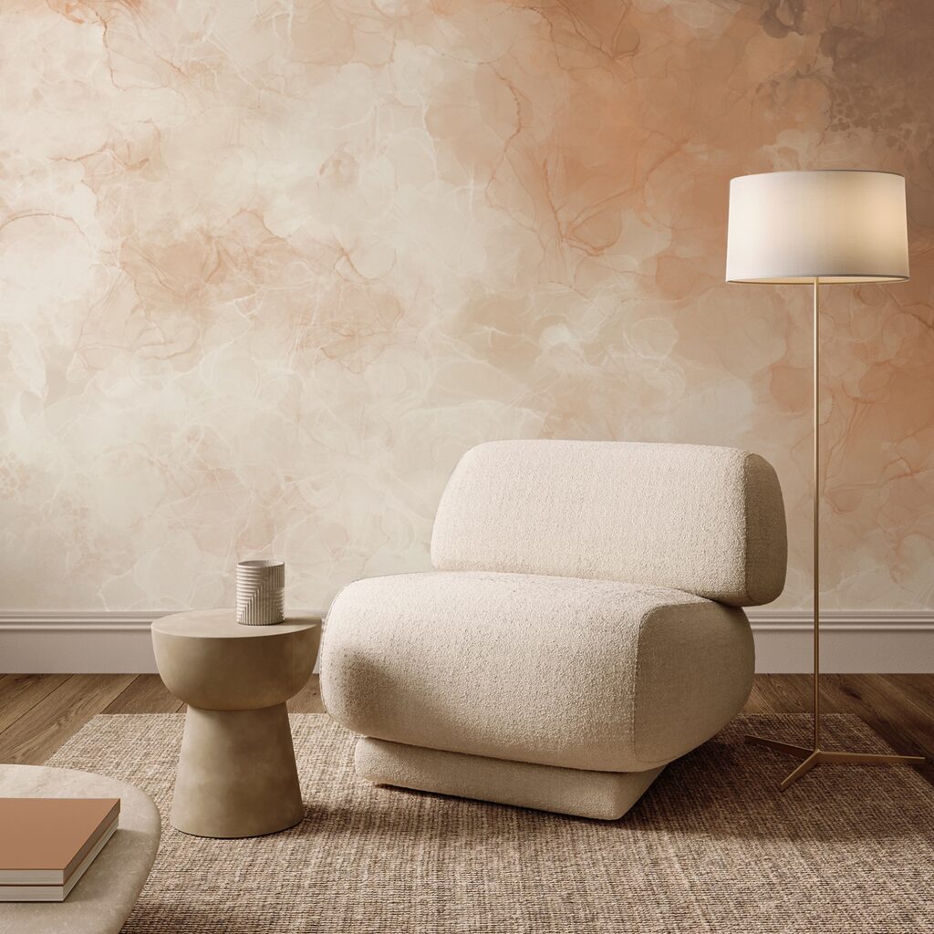 Tons subtis que se misturam suavemente