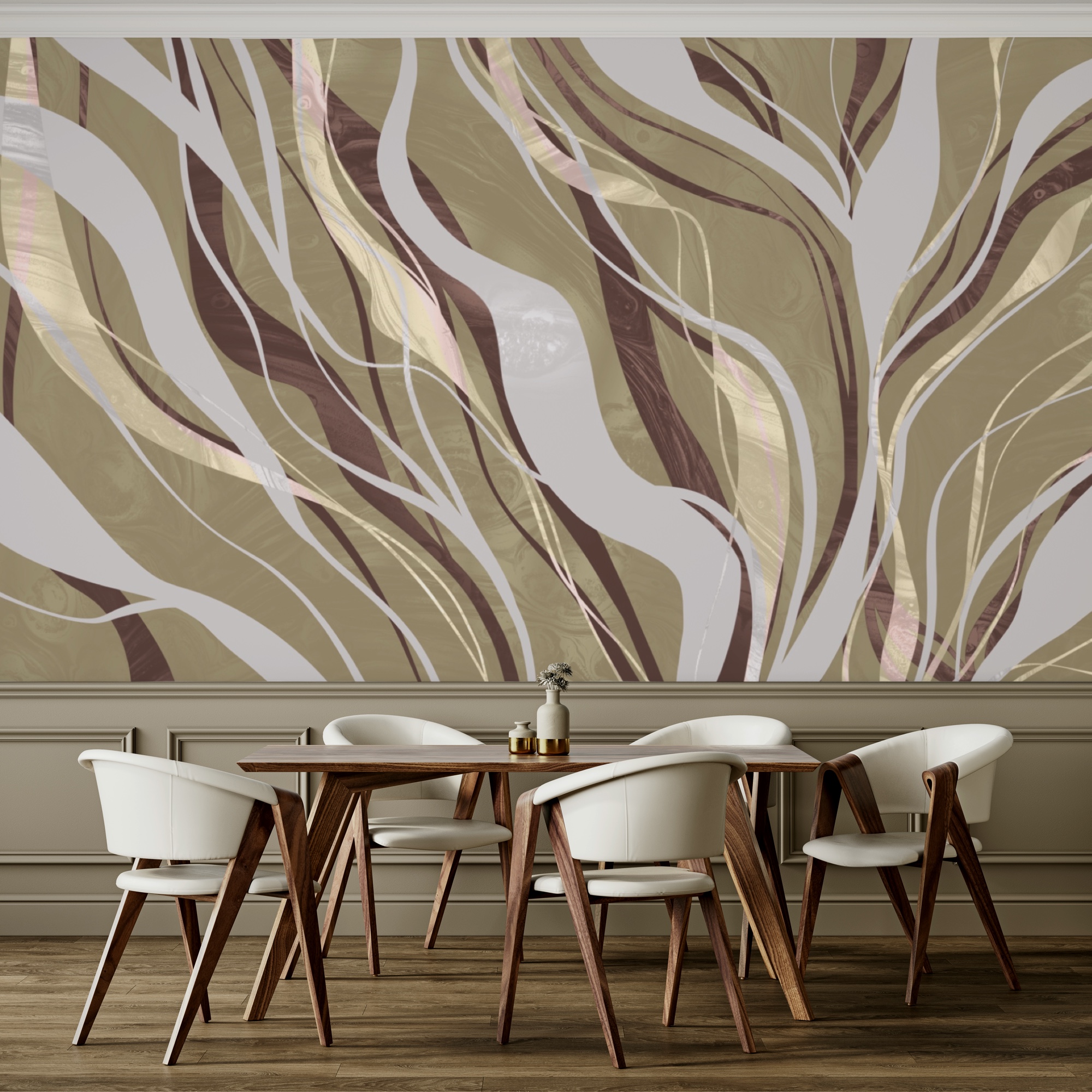 Redemoinhos castanhos e brancos