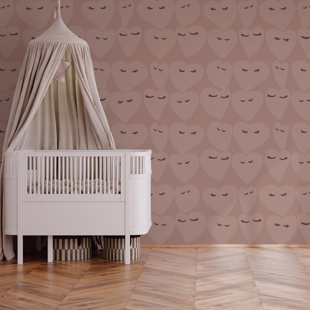 Padrões de corações com expressões divertidas