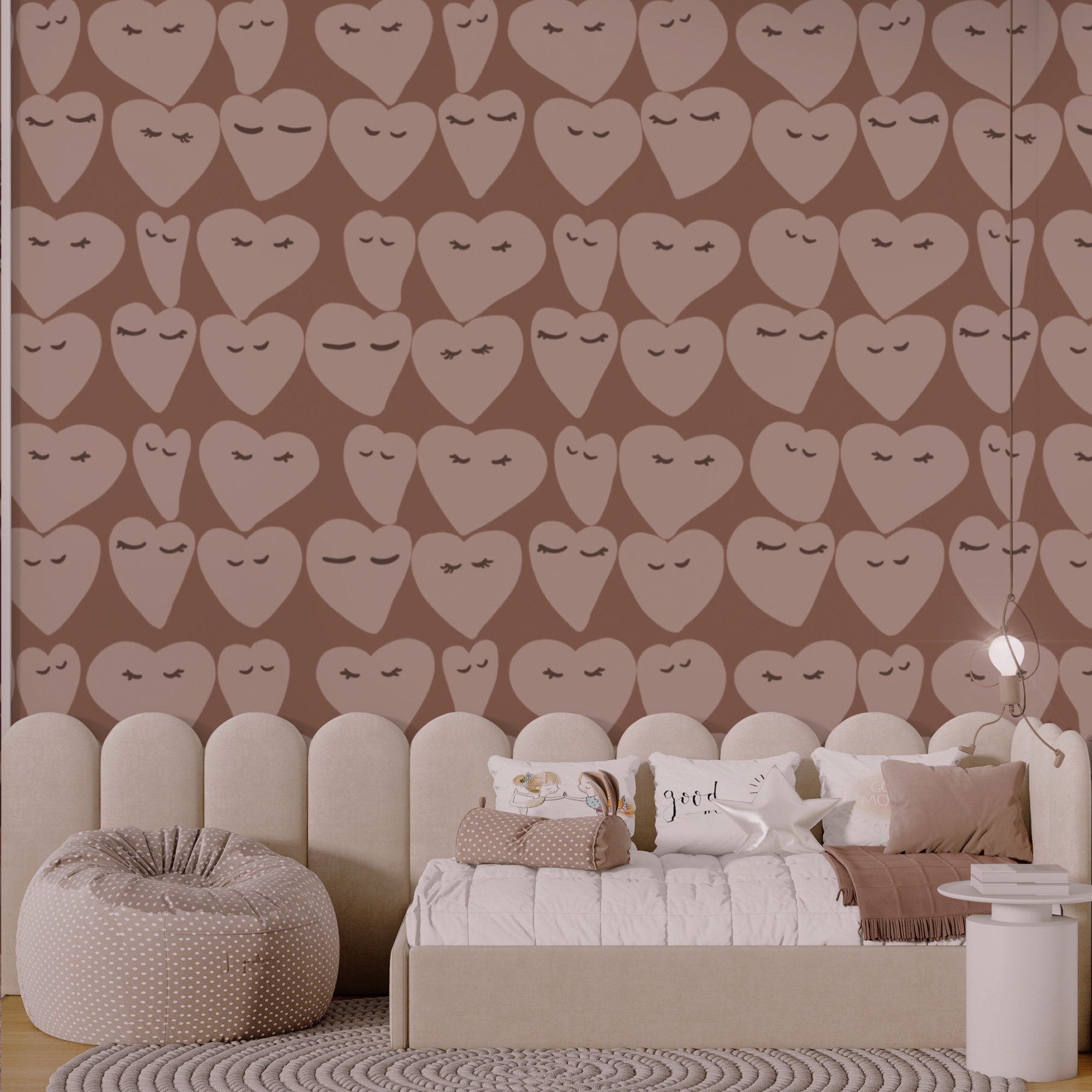 Padrões de corações que espalham alegria por todo o lado