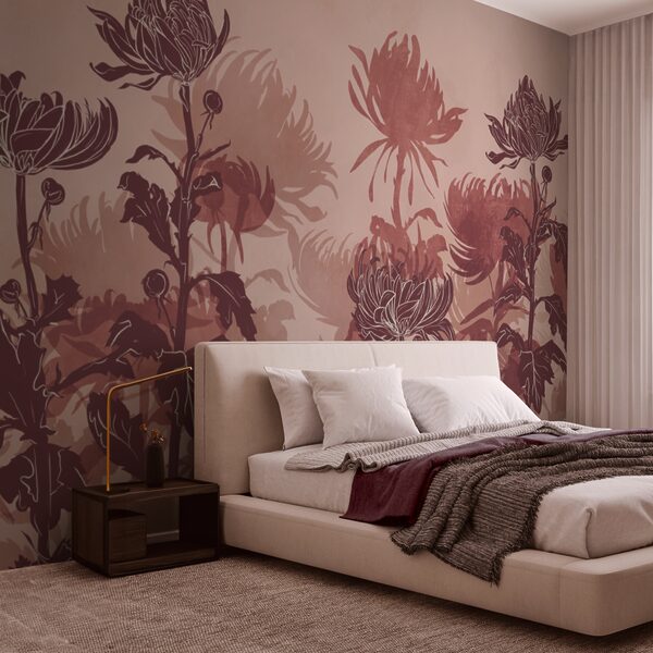 Desenho de flores e folhas Desenho de flores e folhas