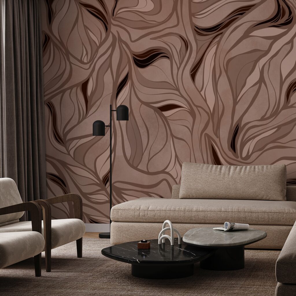 Padrão castanho e preto