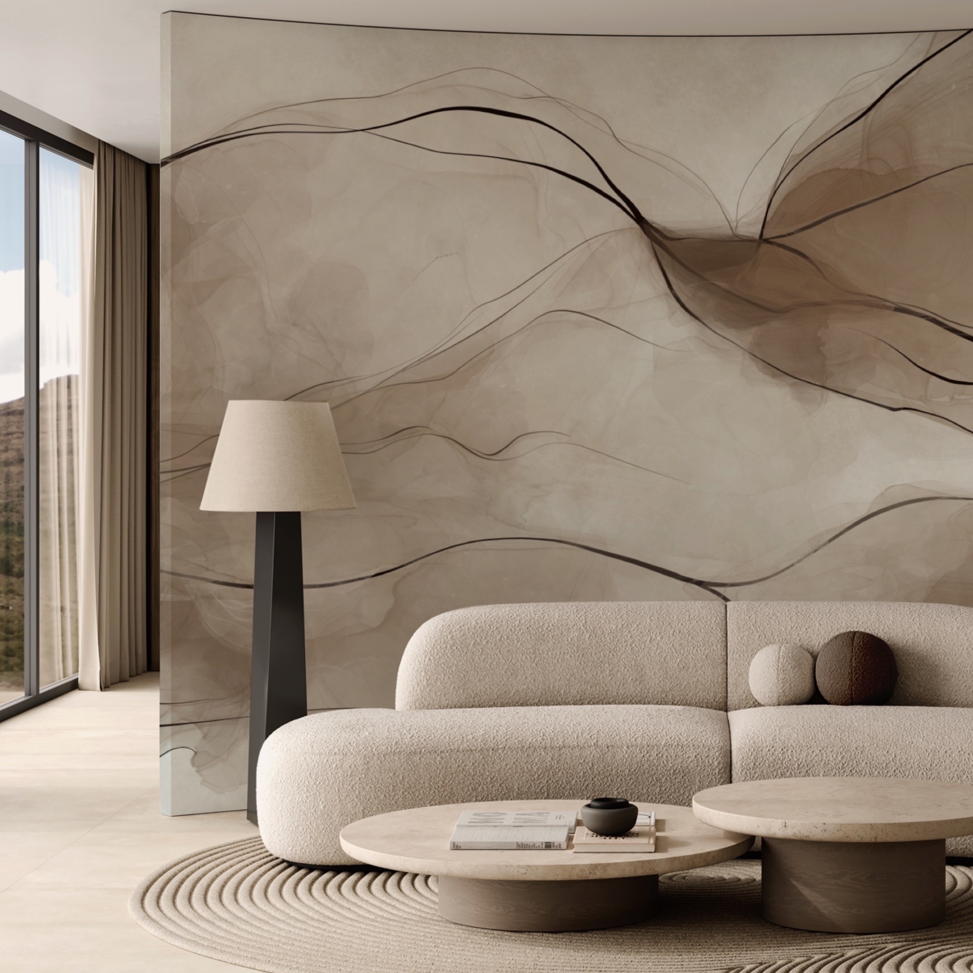 Ondas etéreas de cores fluidas