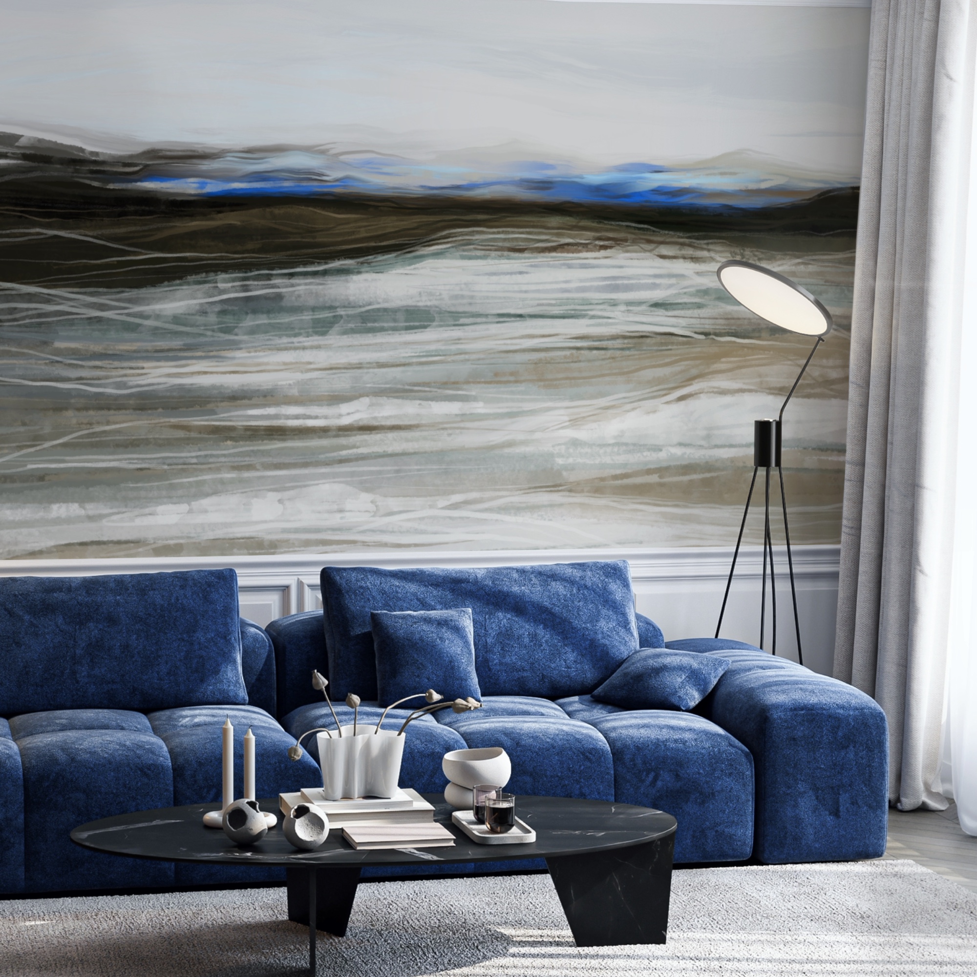 Pintura de uma paisagem