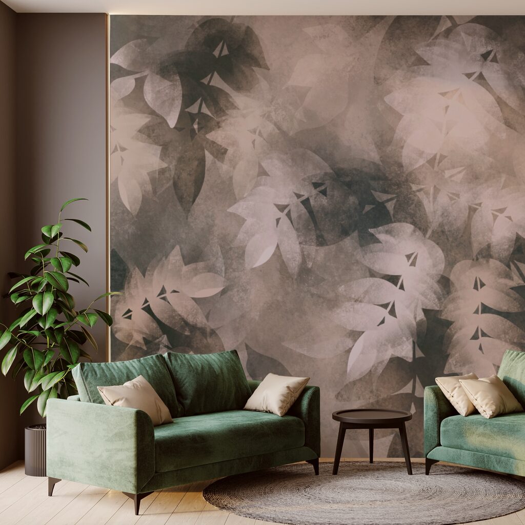 Folhas suaves em tons subtis