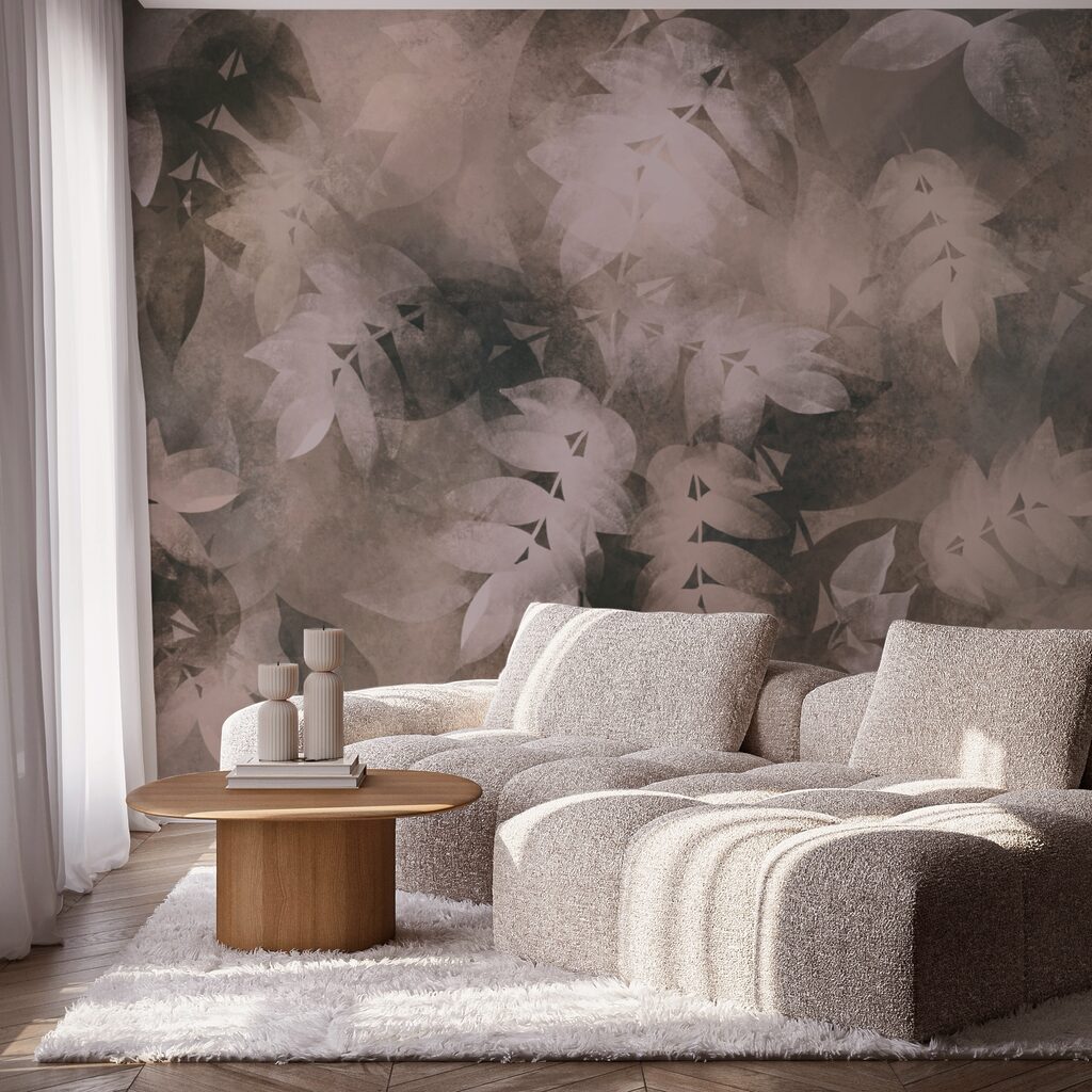 Folhas suaves em tons subtis