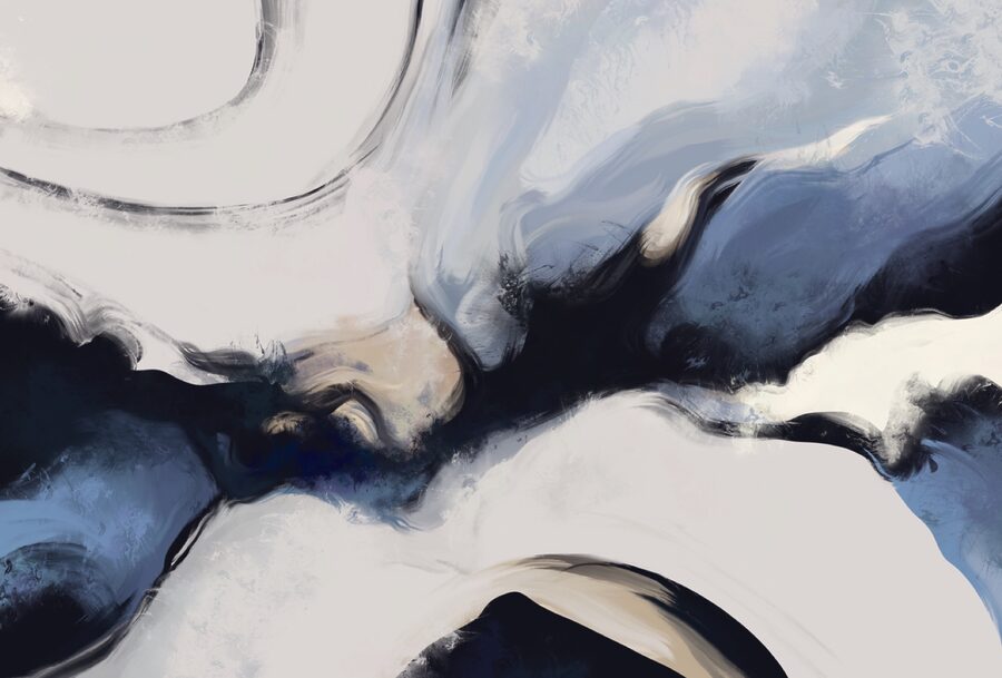 Ondas abstractas em tons suaves