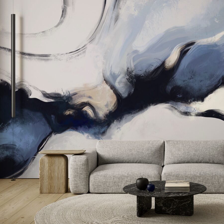 Ondas abstractas em tons suaves