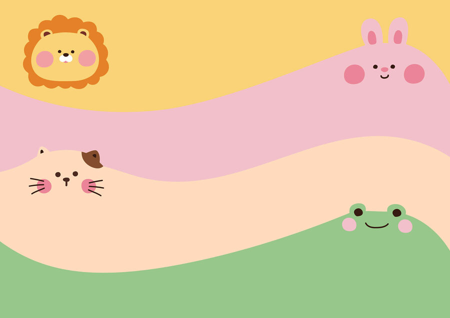 Grupo de animais com um leão e um leão